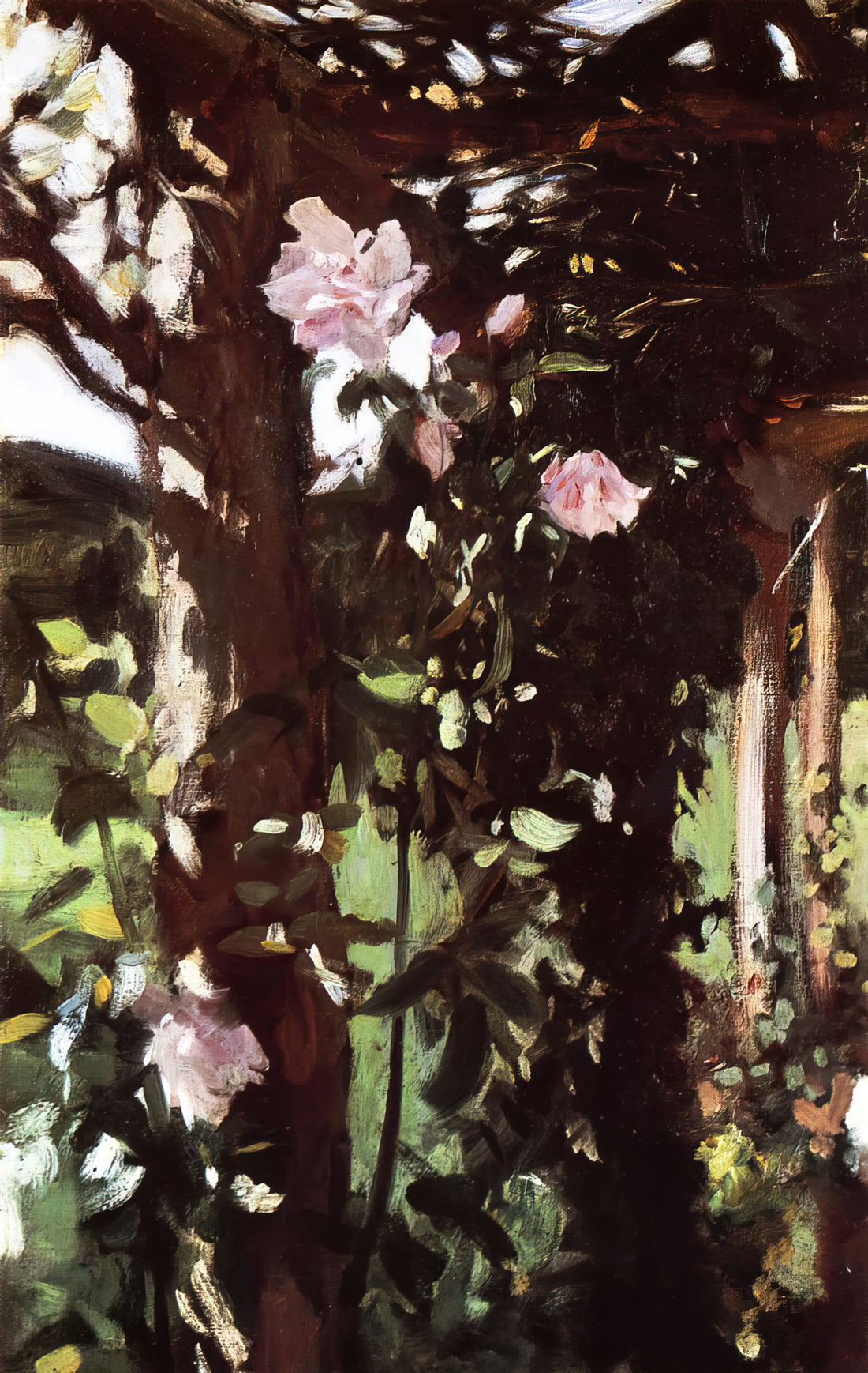 John Singer Sargent Art Prints: A Collector's Guide to the Master of Portraiture - A Rose Trellis Roses at Oxfordshire by John Singer Sargent