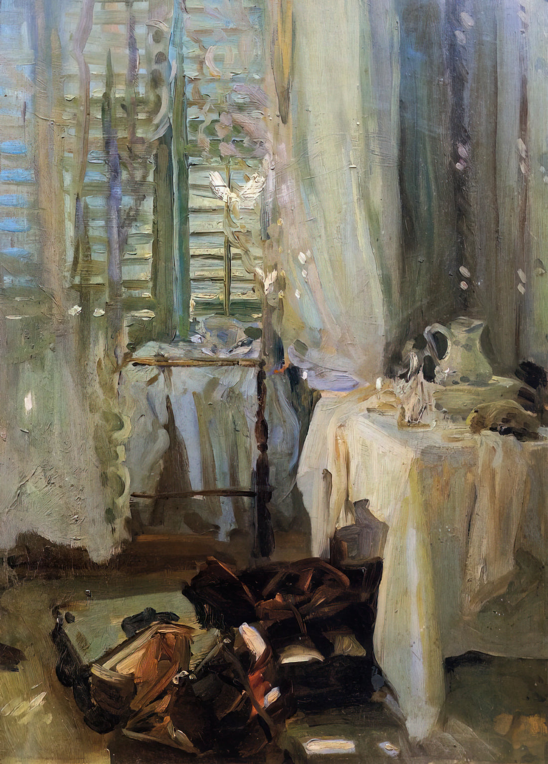 John Singer Sargent Paintings: A Master of Portraiture and Light - A Hotel Room by John Singer Sargent