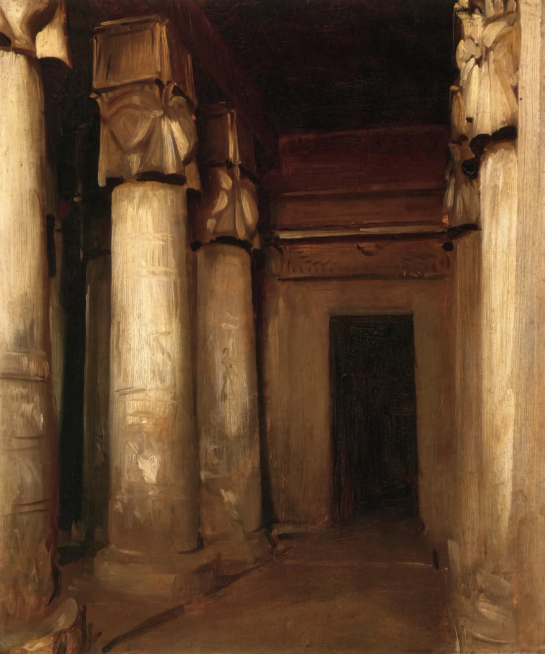 John Singer Sargent and Carolus-Duran: The Master-Apprentice Relationship That Shaped Modern Portraiture - Temple of Denderah by John Singer Sargent