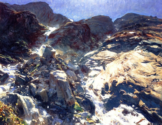 John Singer Sargent and Olimpio Fusco: A Study in Artistic Mastery and Muse - Glacier Streams by John Singer Sargent