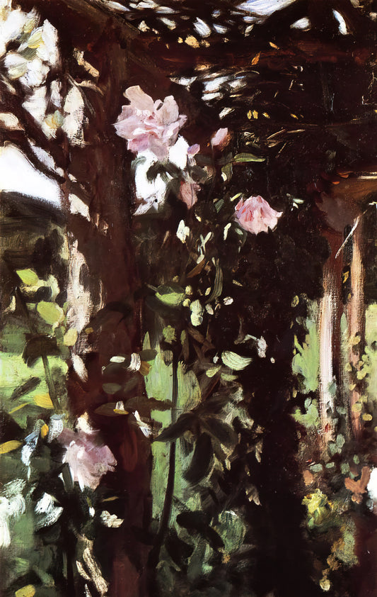 John Singer Sargent at the Metropolitan Museum of Art: A Collector's Guide to His Masterpieces - A Rose Trellis Roses at Oxfordshire by John Singer Sargent