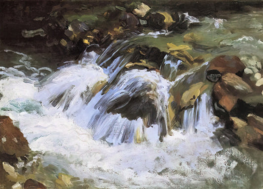 John Singer Sargent: Master of Portraiture and the American Gilded Age - A Mountain Stream, Tyrol by John Singer Sargent