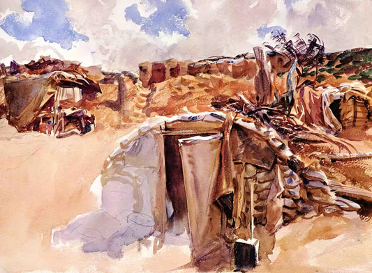 John Singer Sargent: The Master of Portraiture and Light - Dugout by John Singer Sargent