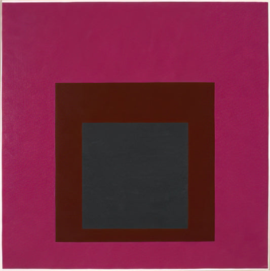 Josef Albers Variant: A Deep Dive into the Artist's Enduring Exploration of Color and Form - HOMAGE TO THE SQUARE GUARDED 1952 by Josef Albers