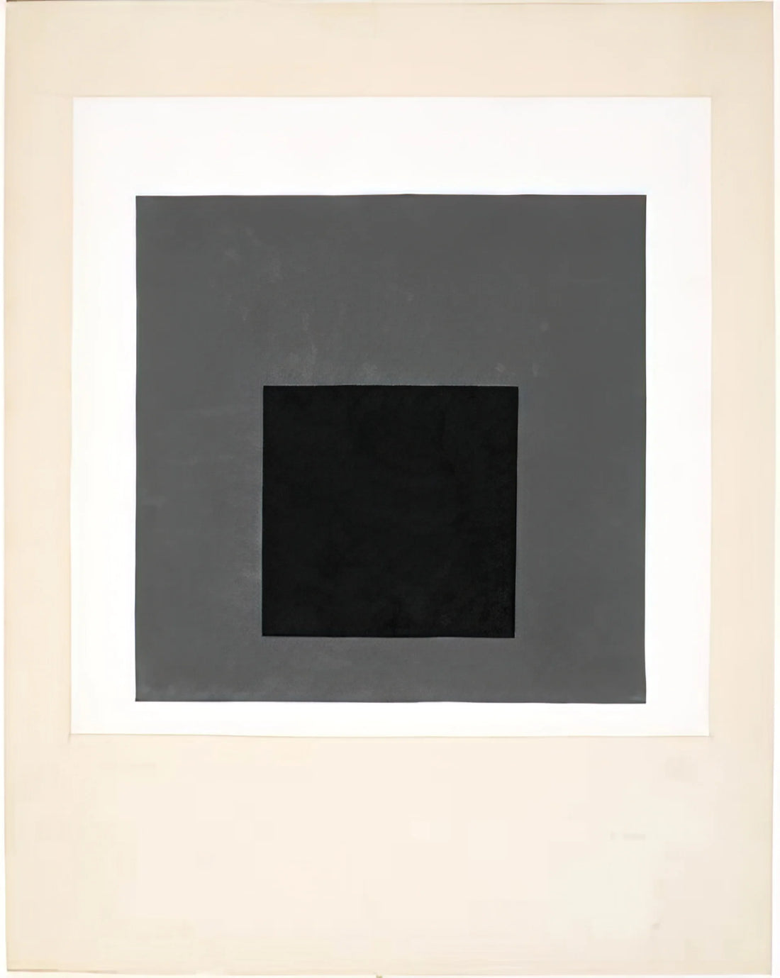 Josef Albers: The Master of Color Theory and Geometric Abstraction - STUDY FOR A HOMAGE TO THE SQUARE 1949 by Josef Albers