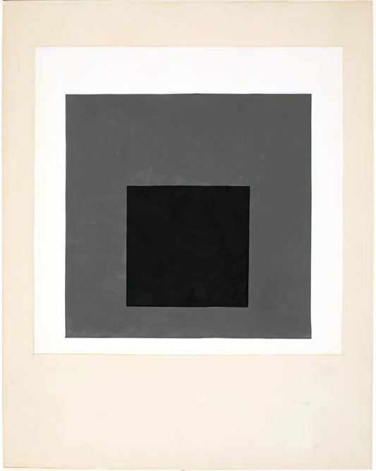 Josef Albers: The Master of Color Theory and Geometric Abstraction - STUDY FOR A HOMAGE TO THE SQUARE 1949 by Josef Albers