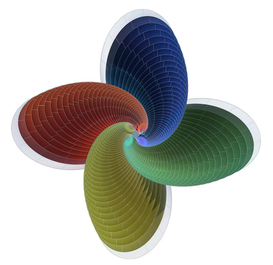 Josef Itten: The Bauhaus Master Who Revolutionized Color Theory and Modern Art Education - Tower of Fire, parametric model - Abstract Art by Johannes Itten