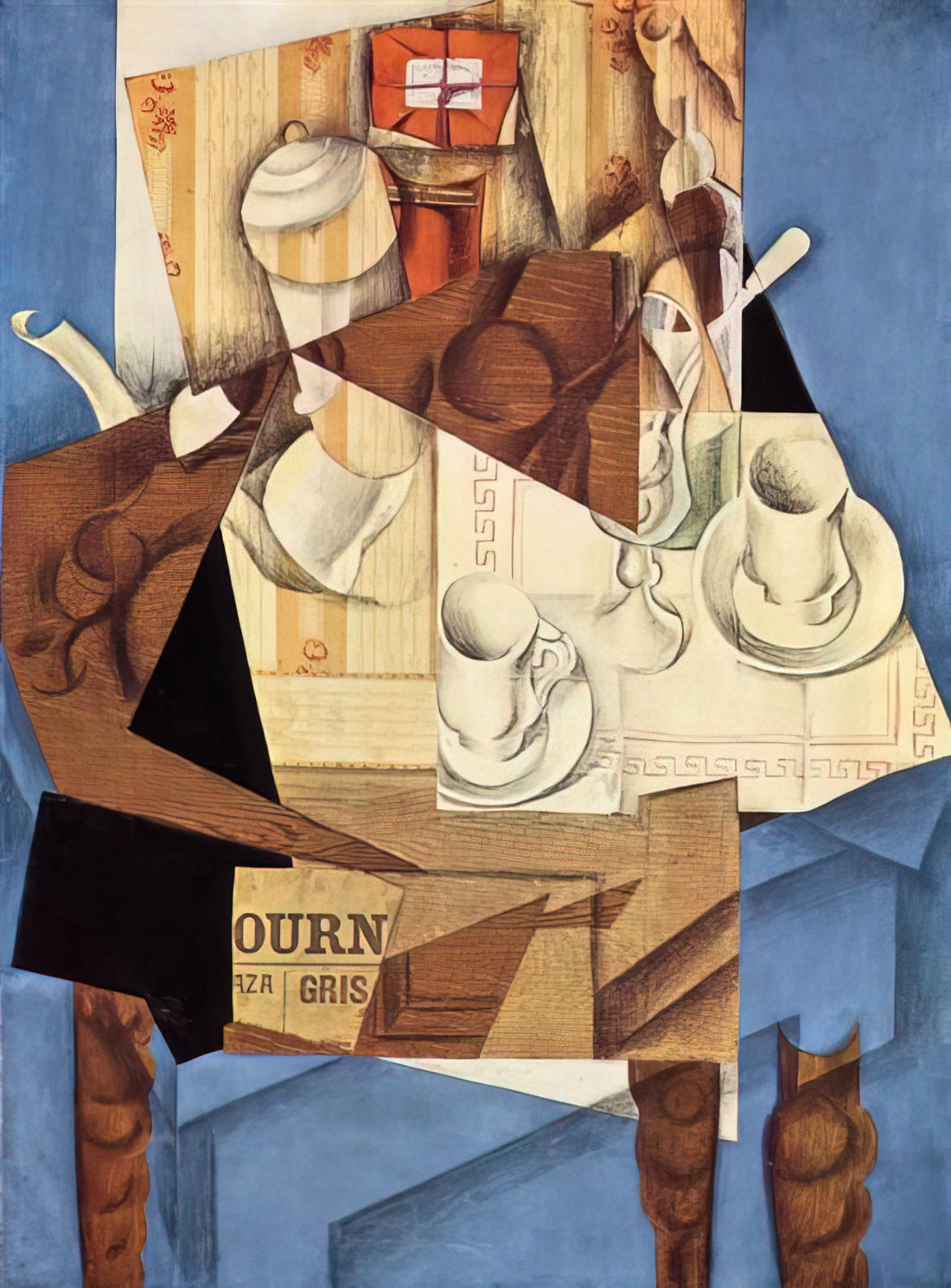 Juan Gris Reproductions: A Curator's Guide to Acquiring Museum-Quality Cubist Art Prints - BREAKFAST 1914 by Juan Gris