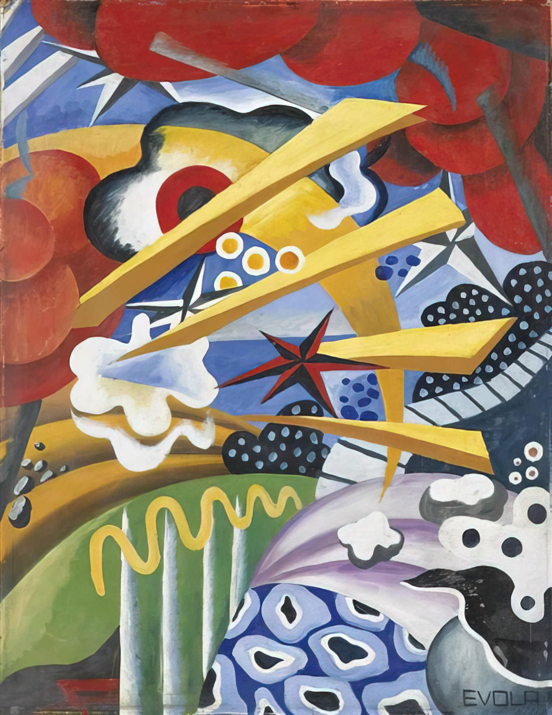 Julius Evola's Doctrine of Awakening: The Esoteric Philosophy Behind the Artist's Vision - Untitled - 1919 by Julius Evola