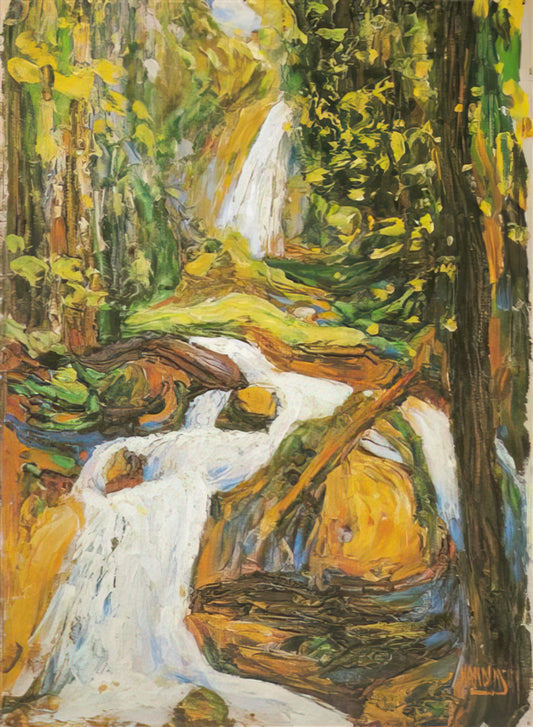Kandinsky Canvas Prints: A Journey into Abstract Expressionism and Modern Decor - KOCHEL WATERFALL I by Wassily Kandinsky