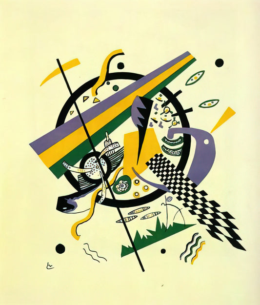 Kandinsky Composition 1: Decoding the Abstract Revolution in Modern Art - SMALL WORLDS IV 1922 by Wassily Kandinsky