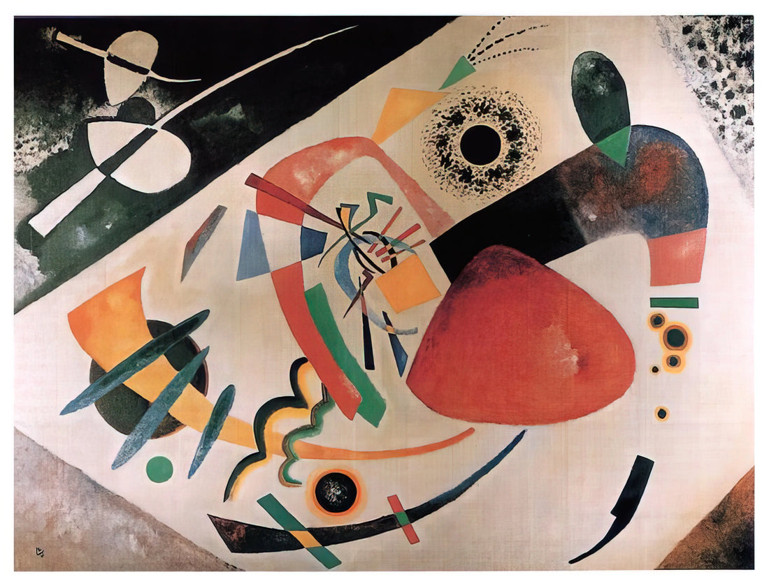 Kandinsky Cossacks Print: A Masterpiece of Abstract Expressionism - RED SPOT II 1921 by Wassily Kandinsky