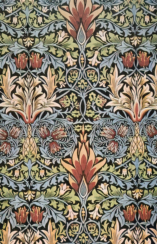 Kehinde Wiley at the William Morris Gallery: A Dialogue of Power, Pattern, and Decorative Revolution - SNAKESHEAD PRINTED TEXTILE 1876 by William Morris