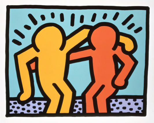 Keith Haring Dog Print: A Symbol of Joy, Activism, and Pop Art Legacy - BEST BUDDIES 1990 by Keith Haring