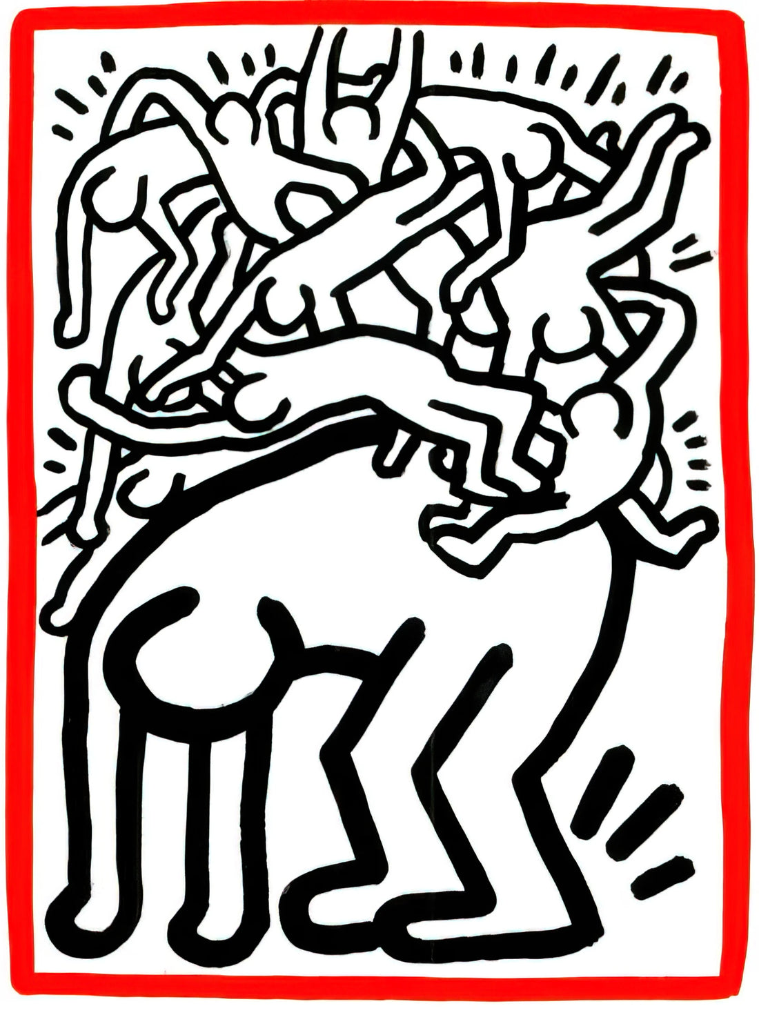 Keith Haring: The Radiant Child of Street Art and Social Activism - FIGHT AIDS WORLDWIDE 1990 by Keith Haring