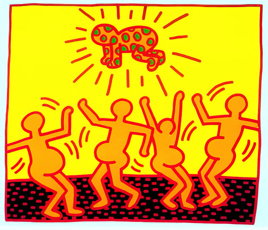 Keith Haring's Flying Man: The Iconic Symbol of Hope and Liberation - UNTITLED 1983 1 by Keith Haring
