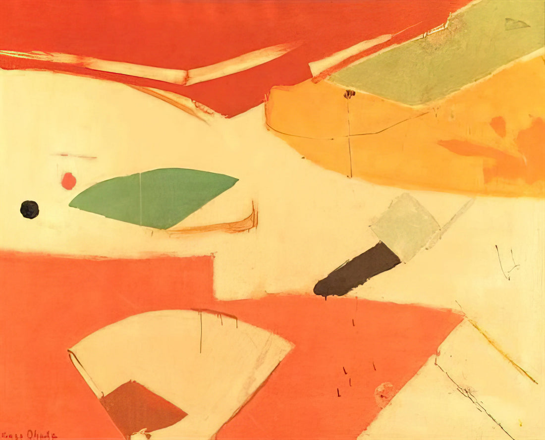 Kenzo Okada Prints: The Ethereal Beauty of Japanese-American Abstraction - Eventail - 1945 by Kenzo Okada