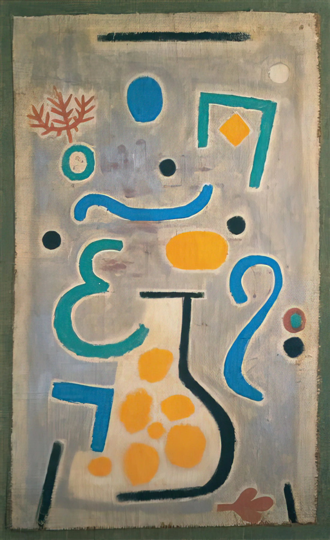 Klee Mondaufgang: Decoding Paul Klee's Celestial Masterpiece and Artistic Vision - THE VASE 1938 by Paul Klee
