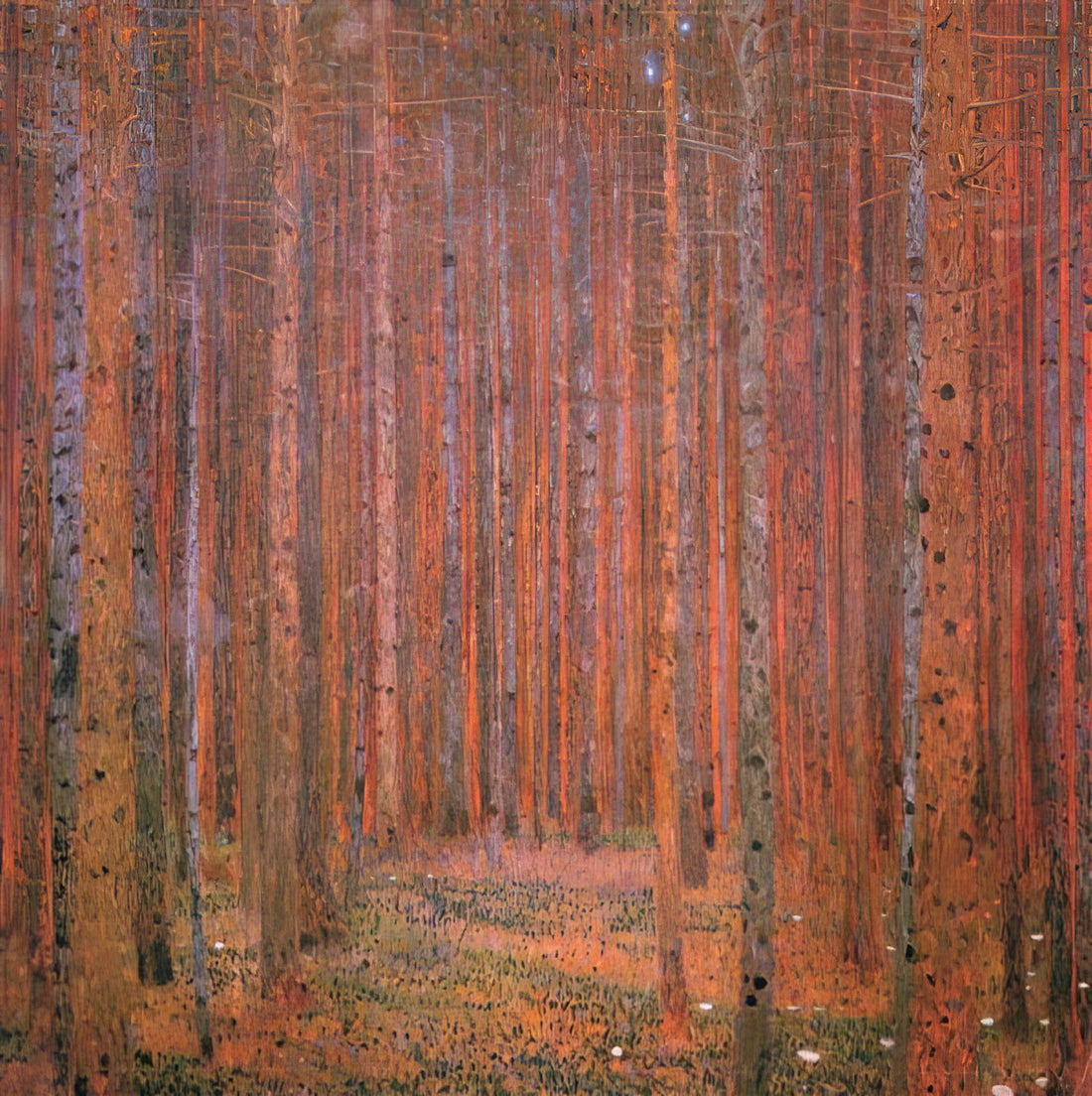 Klimt Blue Paintings: A Deep Dive into the Artist's Azure Masterpieces - FIR FOREST I by Gustav Klimt