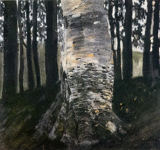 Klimt Church in Cassone: A Pivotal Landscape in the Artist's Evolution - BIRCH IN A FOREST by Gustav Klimt
