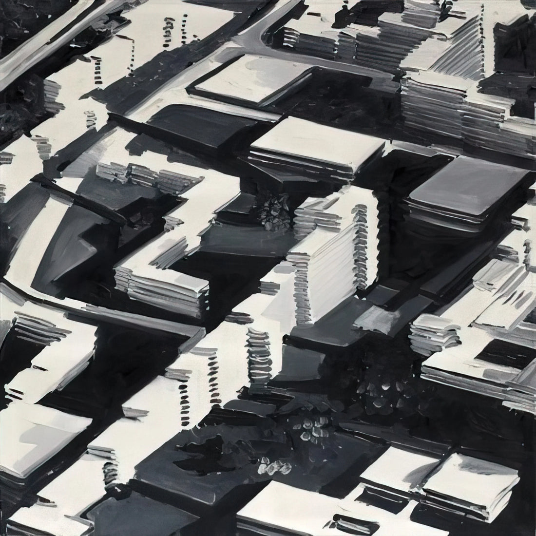 Konrad Lueg: The German Artist Who Redefined Painting and Performance - TOWNSCAPE SA 1969 by Gerhard Richter
