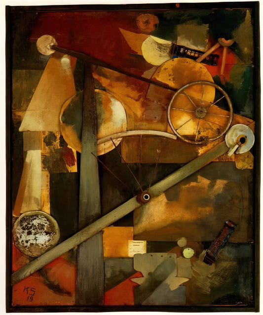 Kurt Schwitters Reproductions: Preserving the Legacy of Merz Art - CONSTRUCTION FOR NOBLE LADIES 1919 by Kurt Schwitters