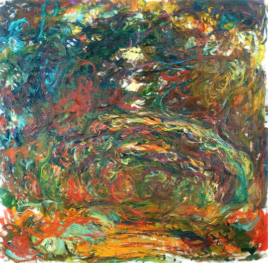 La Japonaise: Claude Monet's Captivating Exploration of Japonisme and Cultural Fusion - Path under the Rose Arches, Giverny by claude monet