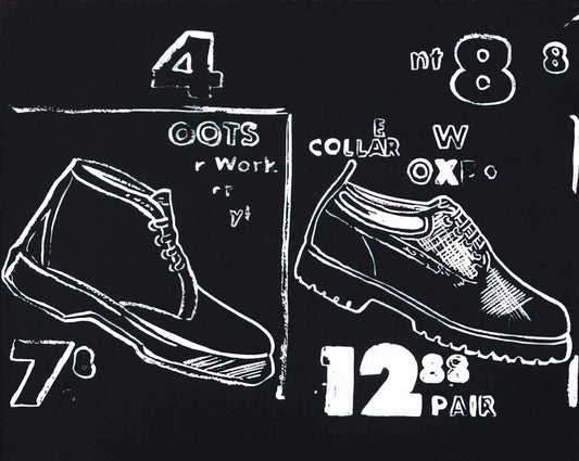 Large Andy Warhol Canvas Art: A Collector's Guide to Pop Art Statements - Work Boots by Andy Warhol