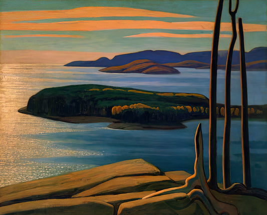 Lawren Harris: The Visionary Painter Who Defined Canadian Modernism - Afternoon Sun, Lake Superior - 1924 by Lawren Harris