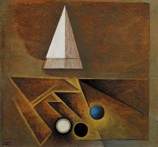 Lawren S. Harris: The Visionary Force Behind Canada's Modernist Movement - Sketch Painted in Santa Fe, New Mexico - 1944 by Lawren Harris