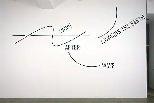 Lawrence Weiner Artwork: The Conceptual Language of Material and Space - Wave After Wave - 2002 by Lawrence Weiner