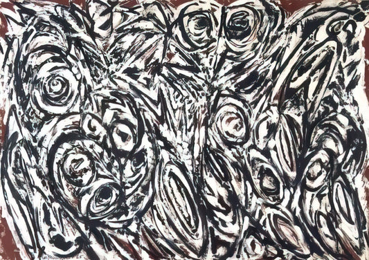 Lee Krasner Paintings & Images: A Guide to the Abstract Expressionist's Visual Legacy - Night Creatures by Lee Krasner