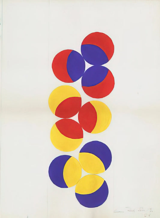 Leon Polk Smith Prints: Exploring the Geometric Mastery of Hard Edge Abstraction - Untitled - 1968 by Leon Polk Smith
