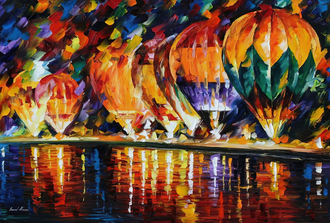 Leonid Afremov Cat Paintings: A Vibrant Exploration of Feline Artistry - Leonid Afremov by Leonid Afremov