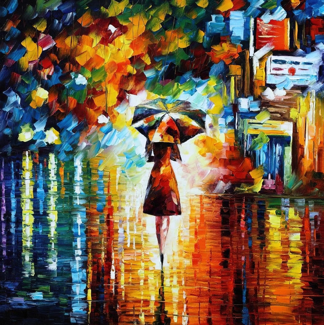 Leonid Afremov Posters: The Vibrant World of a Modern Impressionist Master - Leonid Afremov by Leonid Afremov