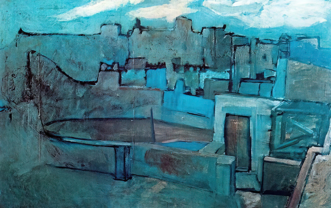 Les Femmes d'Alger Print: A Collector's Guide to Picasso's Masterpiece - The roofs of Barcelona by Pablo Picasso