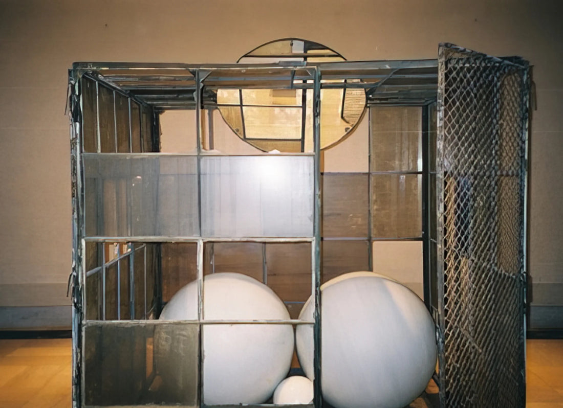 Louise Bourgeois Early Work: The Formative Years of a Modern Master - CELL 3 WHITE MARBLE SPHERES 1993 by Louise Bourgeois