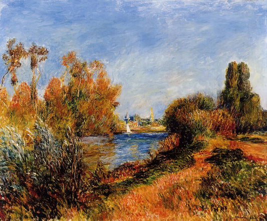 Luncheon Renoir: A Masterpiece of Impressionist Leisure and Light - The Seine at Argenteuil by Pierre-Auguste Renoir