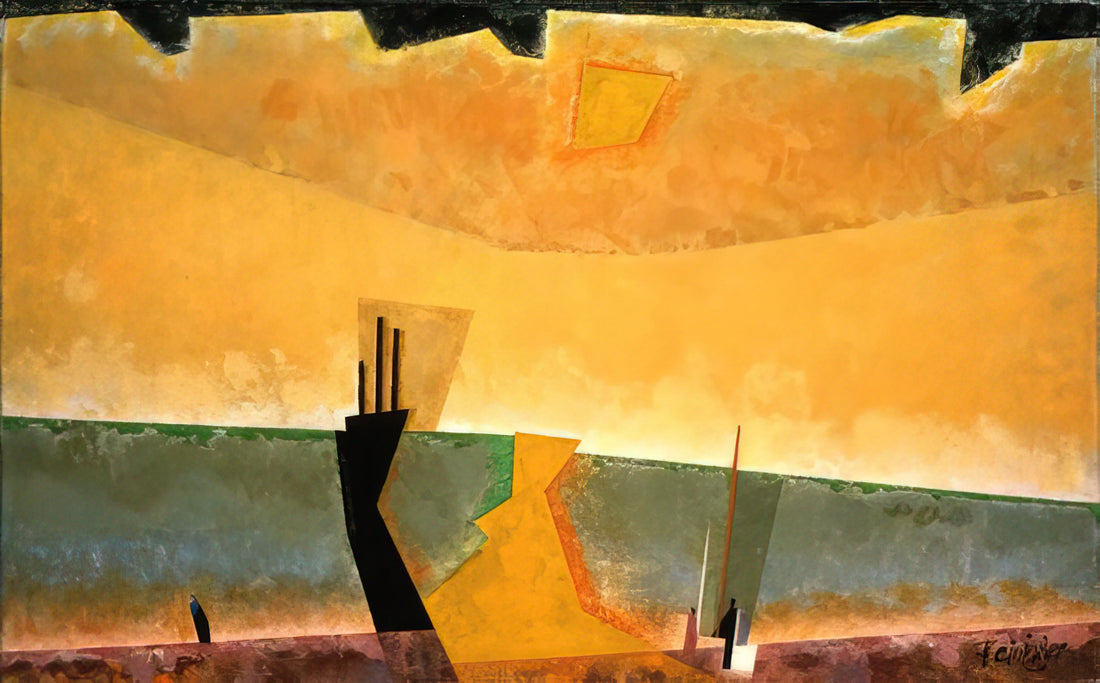Lyonel Feininger: The Visionary Artist of Modernist Abstraction - STORM BREWING 1939 by Lyonel Feininger