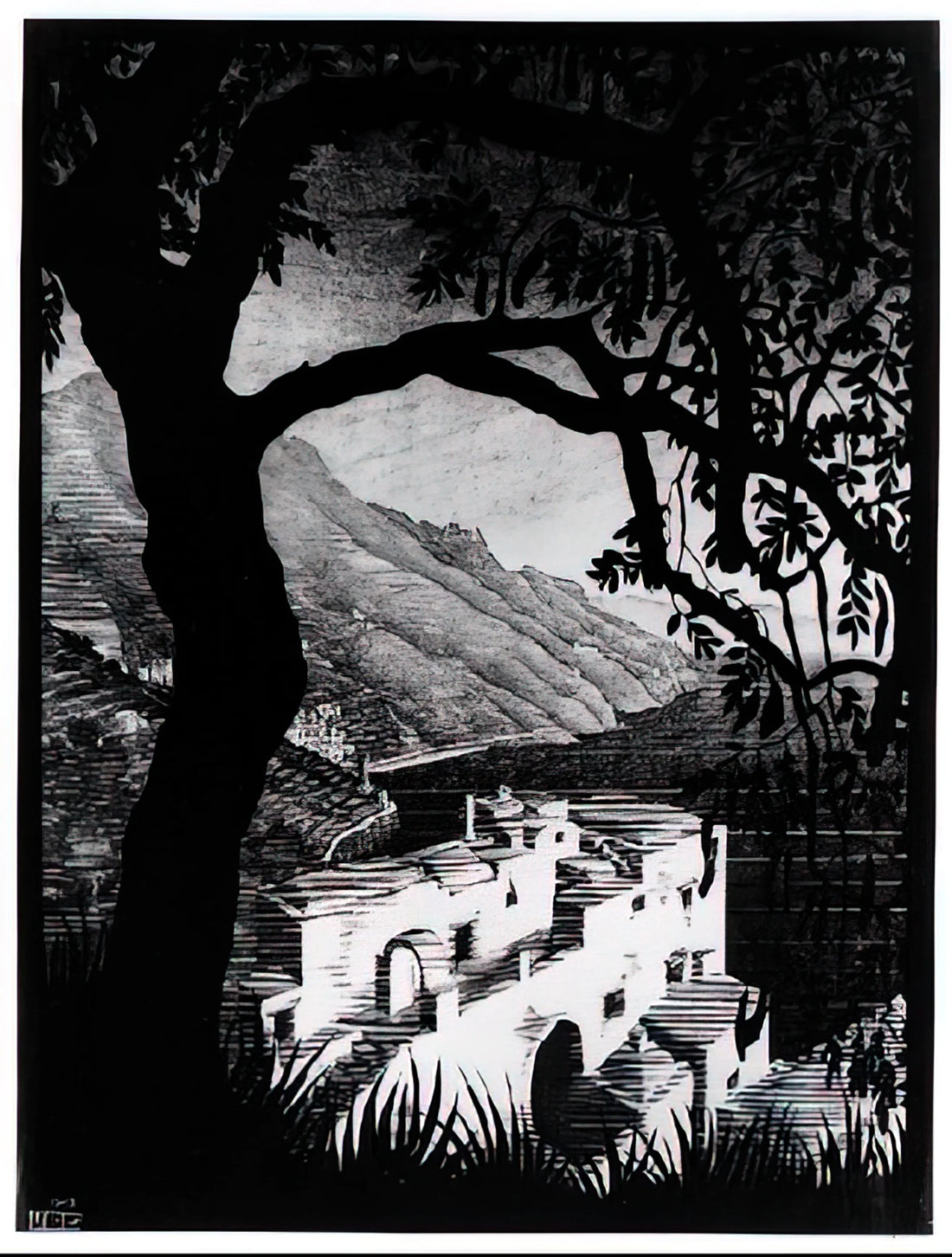 M.C. Escher Complete Works: A Curator's Guide to the Master of Impossible Realities - COAST OF AMALFI by MC Escher