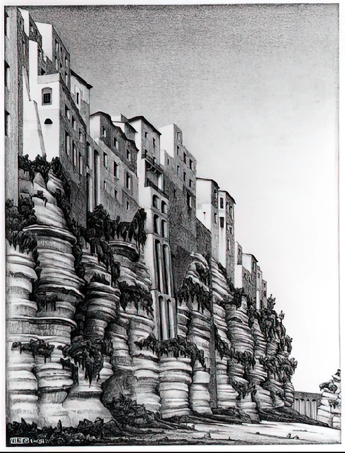 MC Escher Lithograph for Sale: A Collector's Guide to Acquiring Museum-Quality Prints - TROPEA CALABRIA by MC Escher