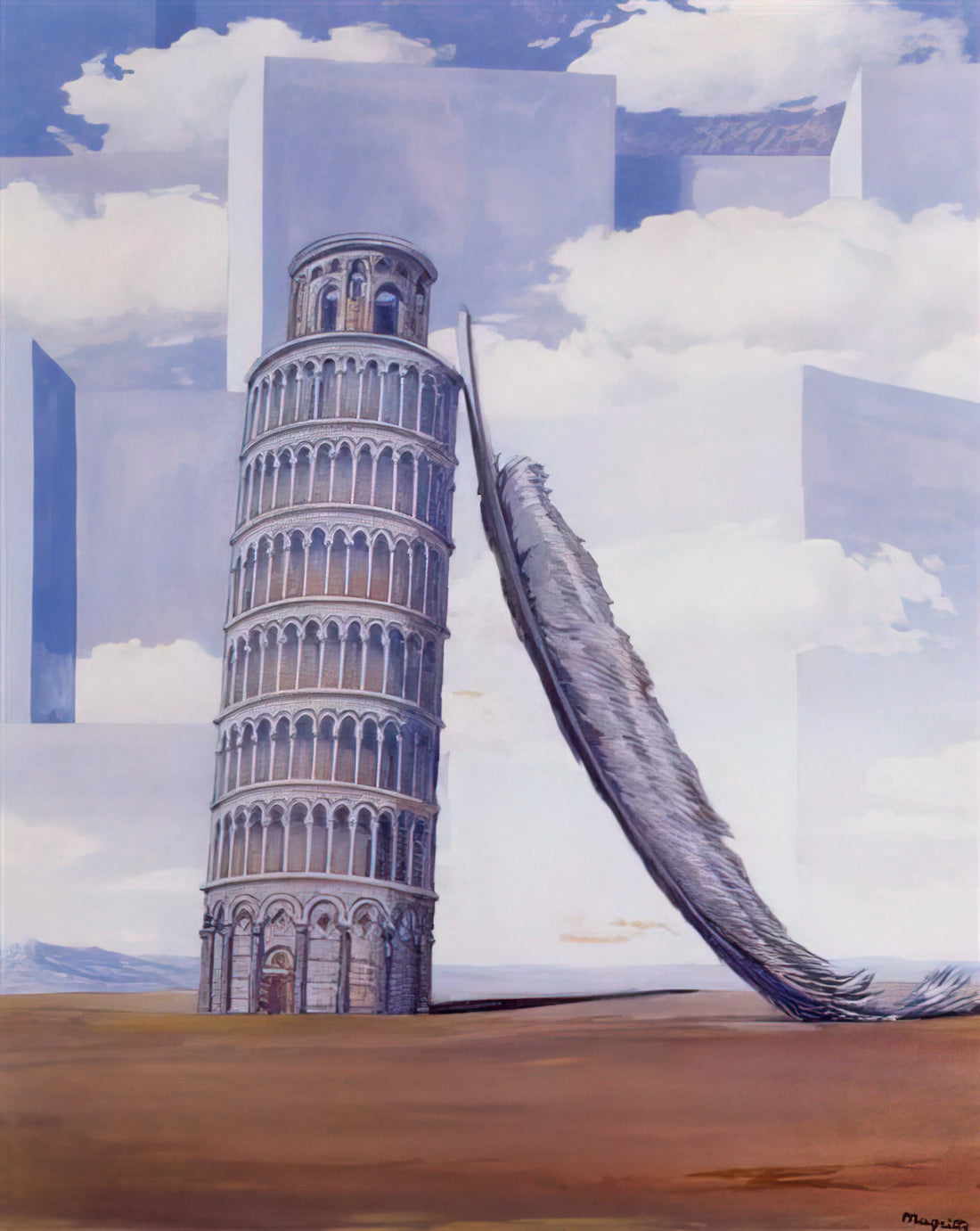 Magritte Grande Famille: Decoding the Surrealist Master's Iconic Painting - MEMORY OF A JOURNEY 1955 by Rene Magritte