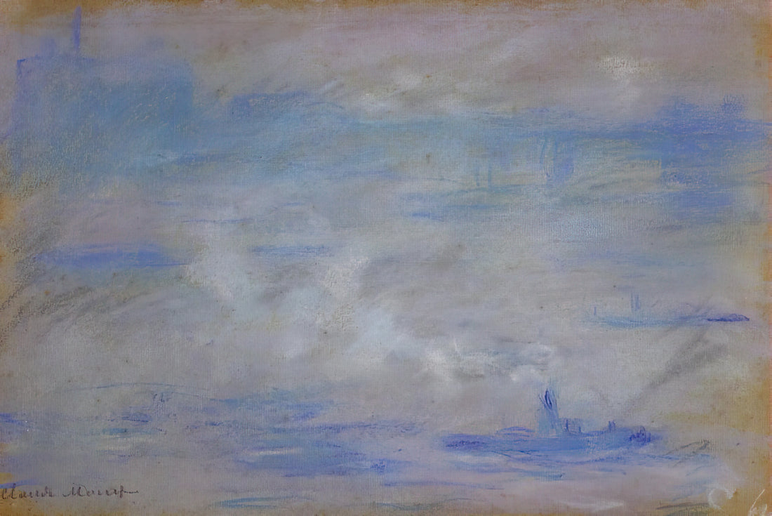 Maison et Jardin de Claude Monet: The Artist's Home and Garden as Enduring Artistic Inspiration - Boats on the Thames, Fog Effect by claude monet
