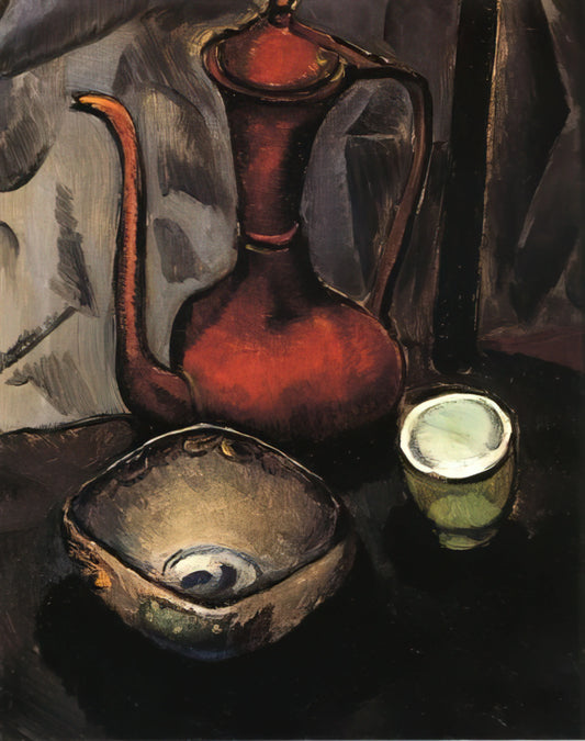 Man Ray Lips Poster: Surrealist Iconography and Collecting Insights - STILL LIFE WITH RED TEA KETTLE by Man Ray
