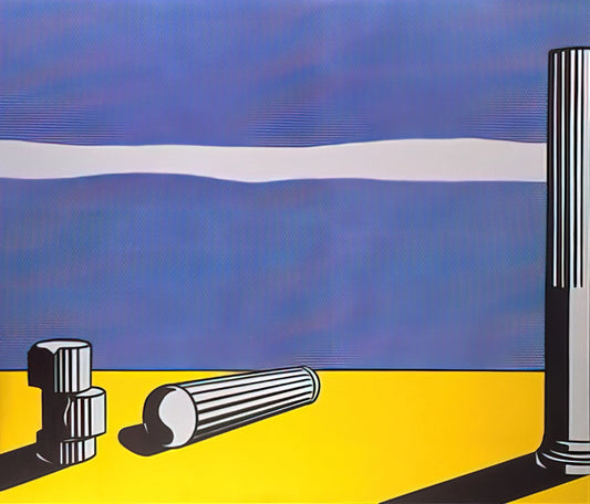 Marilyn Monroe Roy Lichtenstein: Pop Art's Iconic Fusion of Celebrity and Comics - RUINS 1965 by Roy Lichtenstein