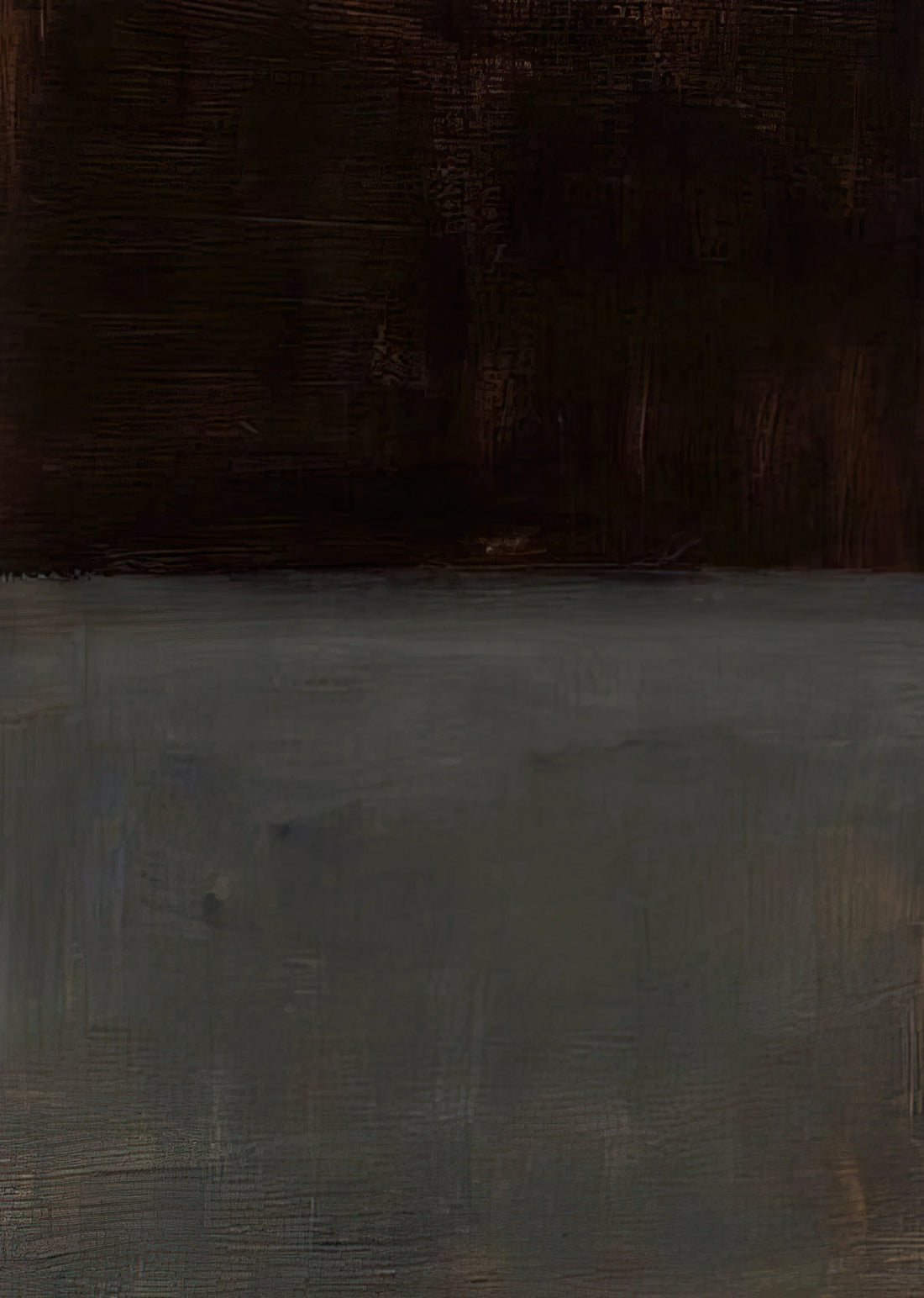 Mark Rothko Artwork: The Sublime Power of Color Field Painting - Untitled brown and gray - 1969 by Mark Rothko
