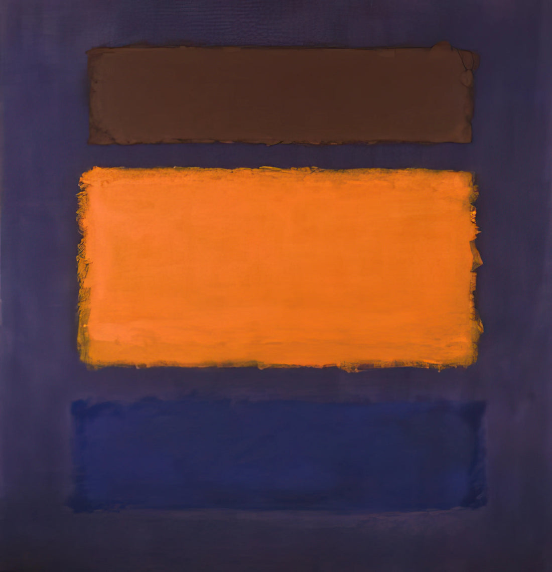 Mark Rothko Canvas Reproductions: A Guide to Owning the Sublime - Brown, Orange, Blue on Maroon - c.1963  United States by Mark Rothko