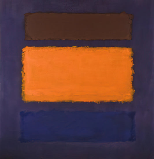 Mark Rothko No. 12: A Deep Dive into the Artist's Signature Color Field Masterpiece - Brown, Orange, Blue on Maroon - c.1963  United States by Mark Rothko