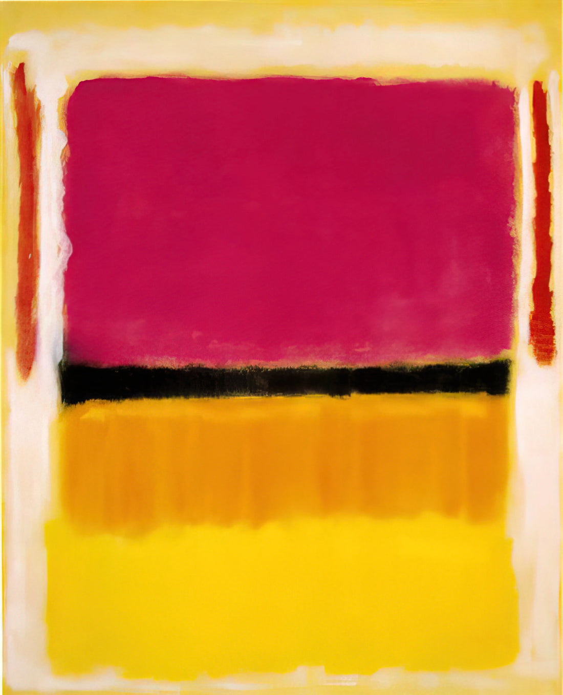 Mark Rothko No. 21: A Deep Dive into the Artist's Monumental Color Field Masterpiece - Violet, Black, Orange, Yellow on White and Red - 1949 by Mark Rothko