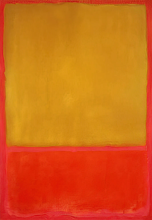 Mark Rothko: The Master of Color Field Painting and Emotional Abstraction - Ochre and Red on Red - 1954 by Mark Rothko